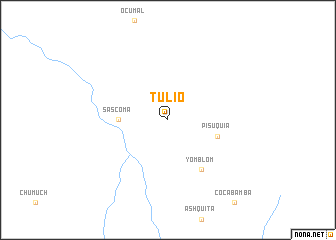 map of Tulio