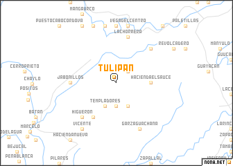 map of Tulipán