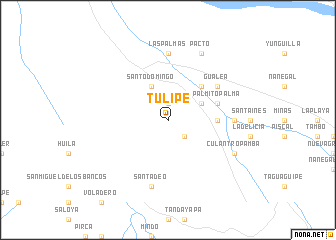 map of Tulipe