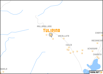 map of Tulipiña