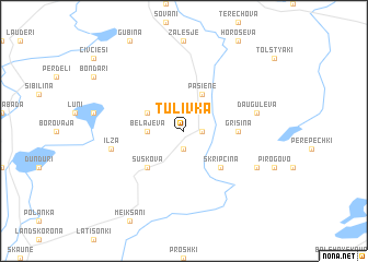 map of Tulivka