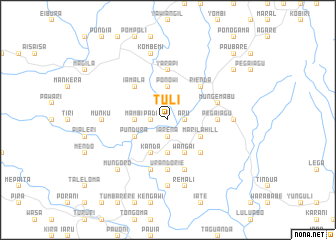 map of Tuli