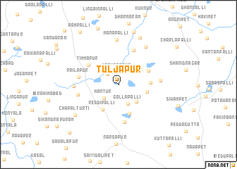 map of Tuljāpur