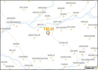 map of Tulkī