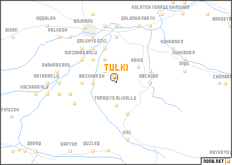 map of Tūlkī