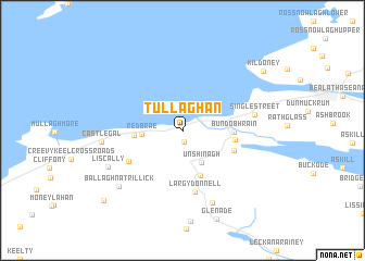 map of Tullaghan
