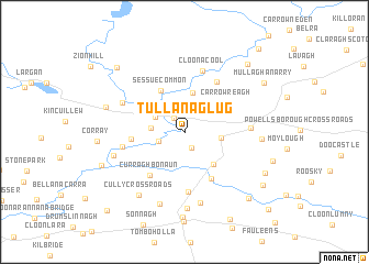 map of Tullanaglug