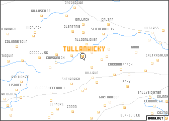 map of Tullanwicky