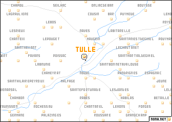 map of Tulle