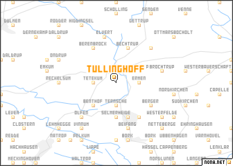 map of Tüllinghoff