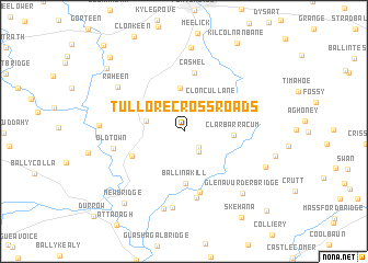 map of Tullore Cross Roads