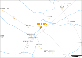 map of Tullos