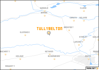 map of Tullybelton