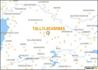 map of Tullylackan Beg