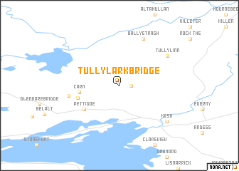 map of Tullylark Bridge