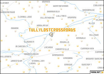 map of Tullylost Cross Roads