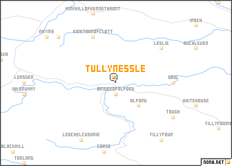 map of Tullynessle