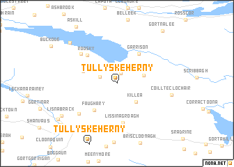 map of Tullyskeherny