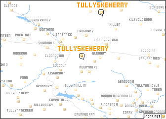 map of Tullyskeherny