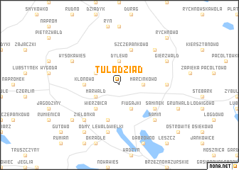 map of Tułodziad