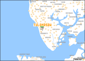 map of Tulomasaw