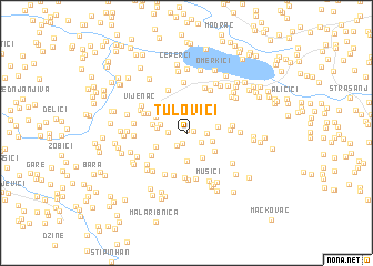 map of Tulovići