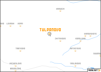 map of Tulpanovo