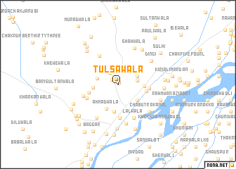 map of Tulsawāla