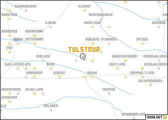 map of Tulstrup