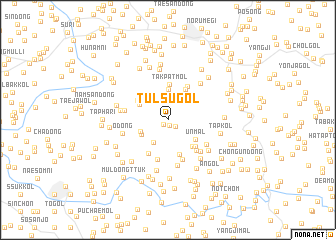 map of Tŭlsu-gol