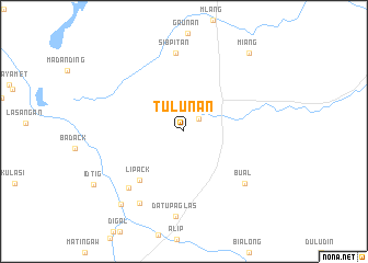 map of Tulunan