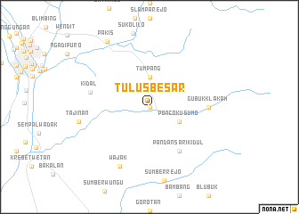 map of Tulusbesar