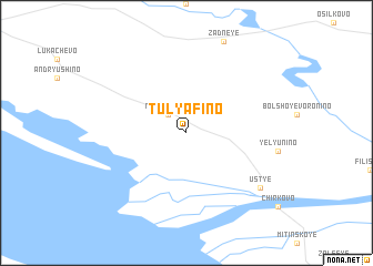 map of Tulyafino