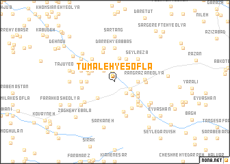 map of Tūmāleh-ye Soflá