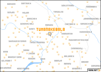 map of Tūmanak-e Bālā