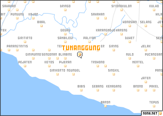 map of Tumanggung