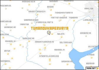 map of Tumanovka Pervaya