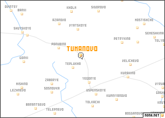 map of Tumanovo