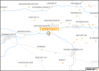 map of Tumanskiy