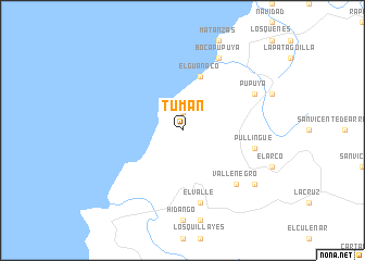 map of Tumán