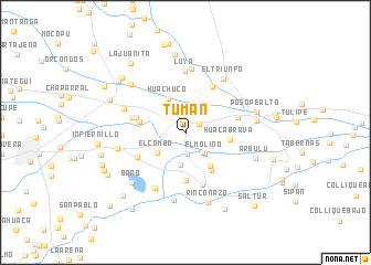 map of Tumán