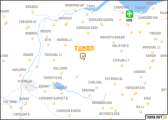 map of Tuman