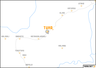 map of Tuma