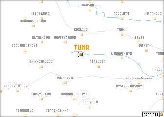map of Tuma