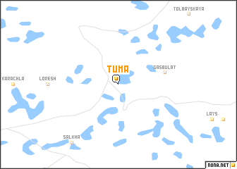 map of Tuma