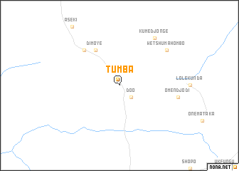 map of Tumba