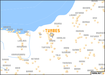 map of Tumbes