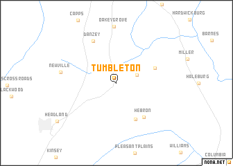 map of Tumbleton