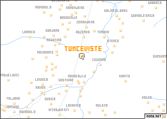 map of Tumčevište