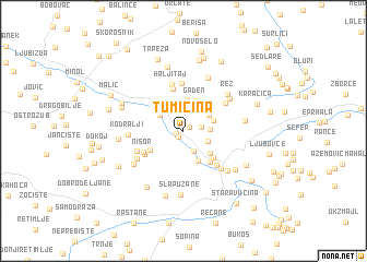map of Tumičina